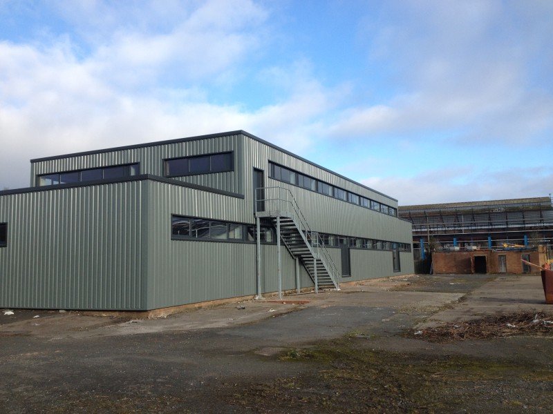 steel building finished